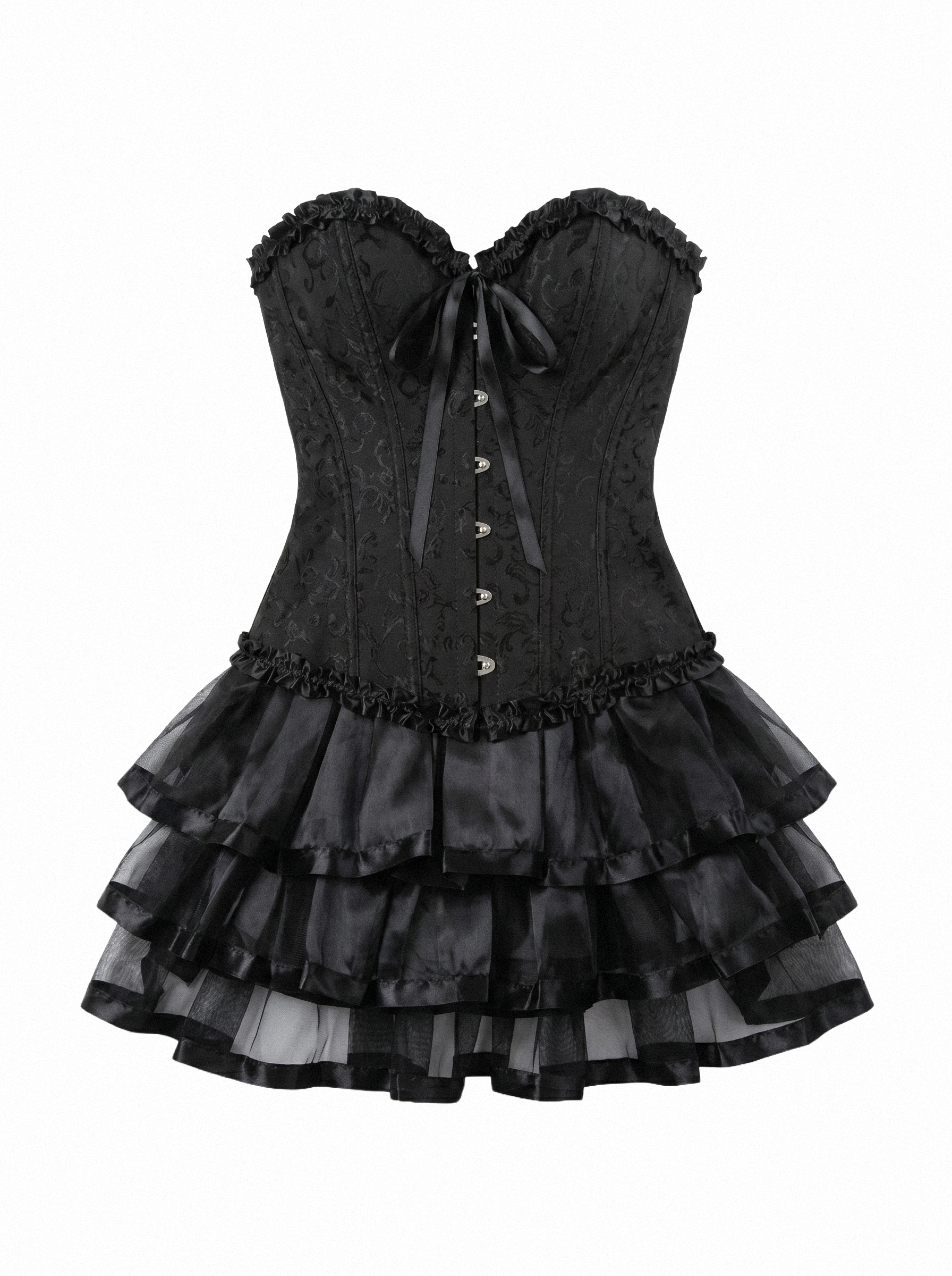 Lace Up Corset Dress Set with Tutu Skirt - main photo