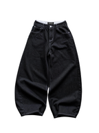 Contrast Stitch Barrel Jeans | Soft Blades