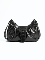 Pleated Buckle Shoulder Bag - main photo